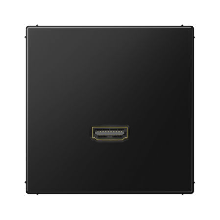 HDMI розетка, серия LS, цвет матовый черный