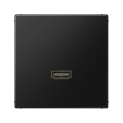 HDMI розетка, серия LS, цвет матовый черный